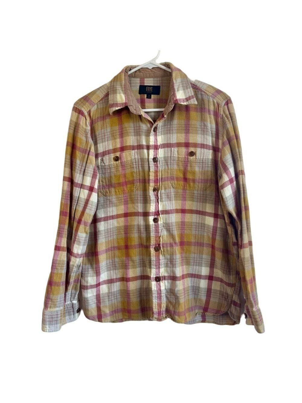 ☀️ FRYE Plaid Flannel Button Down Shirt